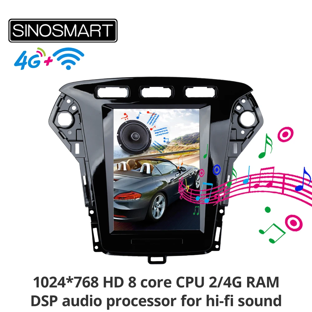 Sinosmart Android 8.1 Tesla style car gps multimedia car radio navigation player for Ford Mondeo/MK4 2011-2013
Sinosmart Android 8.1 Tesla style car gps multimedia car radio navigation player for Ford Mondeo/MK4 2011-2013