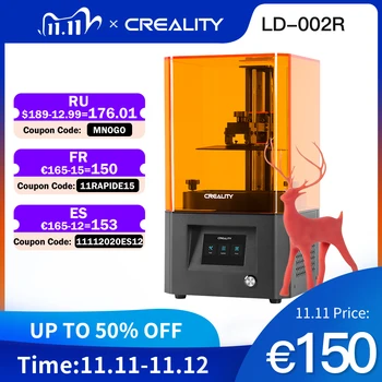CREALITY 3D LD-002R LCD Resin UV Printer 2K Screen Air Filtration System Off-Line Print 4.69*2.56*6.3 In
CREALITY 3D LD-002R LCD Resin UV Printer 2K Screen Air Filtration System Off-Line Print 4.69*2.56*6.3 In
