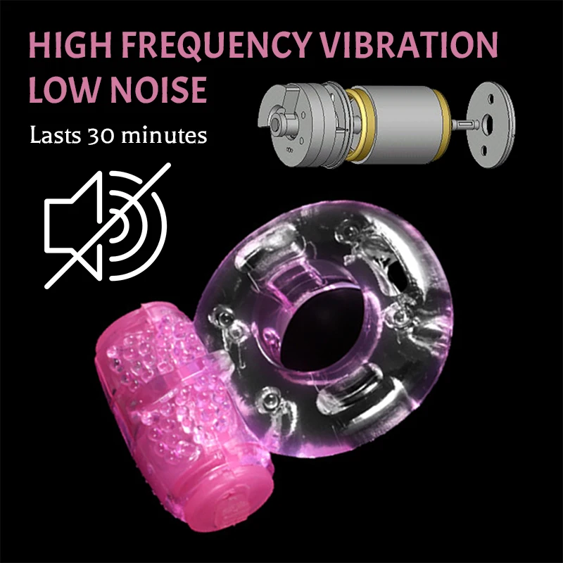 Penis Ring Vibration Penis Ring Delayed Ejaculation Clitoral Massage Stimulator Medical Soft Rubber Elastic Adult Sex Toy 9 H14d26899eeac45f59de151265637ab62Y