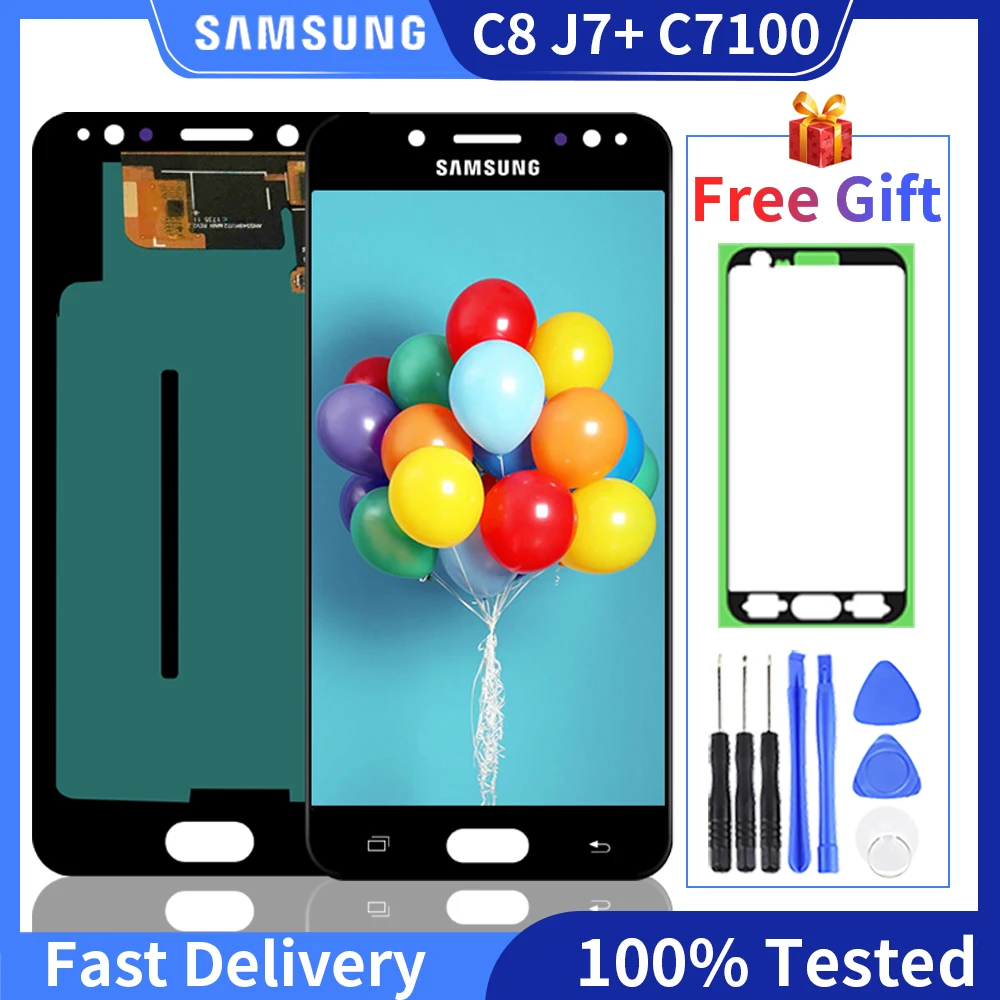 Super AMOLED LCD For Samsung Galaxy C7 2017 C8 LCD Display C7100 C710 LCD Touch Screen Digitizer Assembly With Free Gift
Super AMOLED LCD For Samsung Galaxy C7 2017 C8 LCD Display C7100 C710 LCD Touch Screen Digitizer Assembly With Free Gift