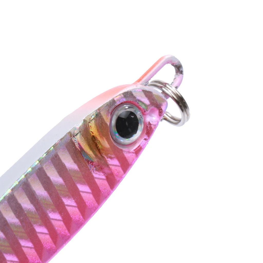 2pcs Metal 1.4oz//40g Jigging Fish Lure Saltwater Fishing Lures Trolling