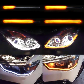 2pcs LED DRL Strip Controller for Flow Turn Signal Lamp Amber Flowing Car Daytime Running Lights Car Headlight Strip Flexible
2pcs LED DRL Strip Controller for Flow Turn Signal Lamp Amber Flowing Car Daytime Running Lights Car Headlight Strip Flexible