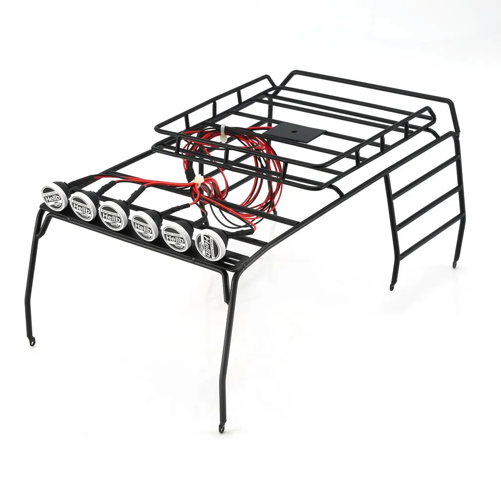 RC Roof Rack Luggage With Multi-function LED Light for 1/10 AXIAL SCX10 D110 D90 Roof Rack Crawler RC Car Model Toys Parts
RC Roof Rack Luggage With Multi-function LED Light for 1/10 AXIAL SCX10 D110 D90 Roof Rack Crawler RC Car Model Toys Parts
