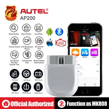Autel AP200 Bluetooth OBD2 Scanner Auto Code Reader Full System Diagnostic Tool Car Diagnostic Scanner Automotive Tool PK MK808
Autel AP200 Bluetooth OBD2 Scanner Auto Code Reader Full System Diagnostic Tool Car Diagnostic Scanner Automotive Tool PK MK808
