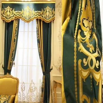 European-style Curtains for Living Room Bedroom Luxury French Jacquard Curtains for High-end Villas Finished Custom Curtains
European-style Curtains for Living Room Bedroom Luxury French Jacquard Curtains for High-end Villas Finished Custom Curtains