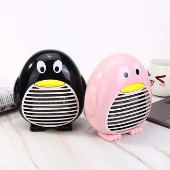 

500W Portable Mini Electric Heater Cute Penguin PTC ceramic Heating Heater Home Office Desktop Winter Warmer 110V / 240V