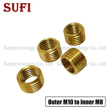 5pcs M10*1 external teeth M8*1 internal teeth transfer silk M10 internal teeth converted into M8 inner gingival silk copper silk 
5pcs M10*1 external teeth M8*1 internal teeth transfer silk M10 internal teeth converted into M8 inner gingival silk copper silk