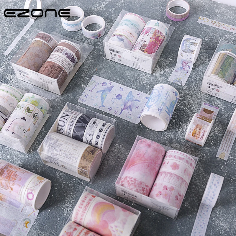 EZONE 7PCS/Set Masking Tape Japanese Style Washi Tape Handbook Scrapbook Diary Decor Sticker Tape 2m Tape School Office Supply
EZONE 7PCS/Set Masking Tape Japanese Style Washi Tape Handbook Scrapbook Diary Decor Sticker Tape 2m Tape School Office Supply