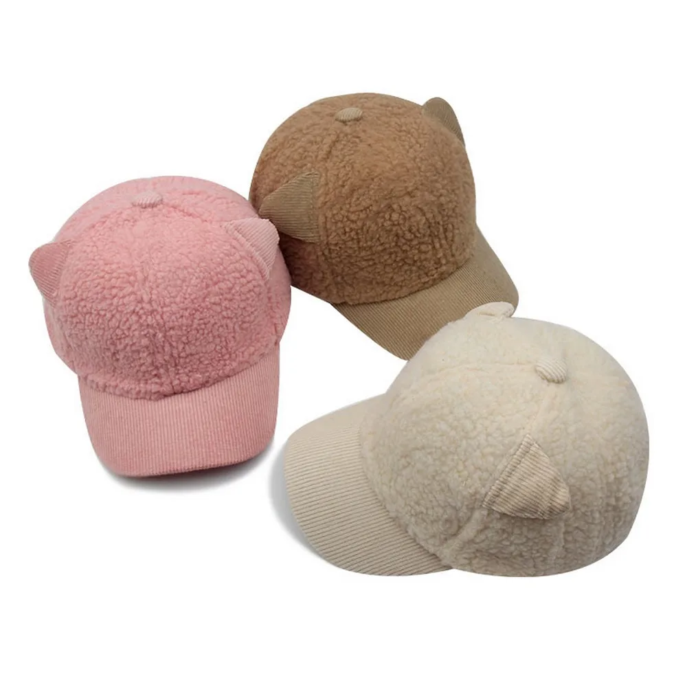 Autumn And Winter Child Baseball Caps Cute Style Lamb Wool Keep Warm Small Ear Decoration Outdoor Boy Girl Hats
Autumn And Winter Child Baseball Caps Cute Style Lamb Wool Keep Warm Small Ear Decoration Outdoor Boy Girl Hats
