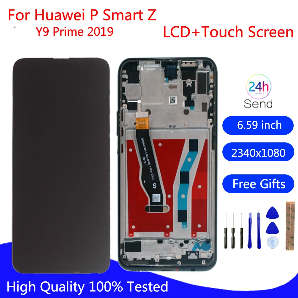 Original For Huawei P Smart Z STK-LX1 LCD display Touch Screen Digitizer Assembly For Huawei Y9 Prime 2019 LCD Display+Frame
Original For Huawei P Smart Z STK-LX1 LCD display Touch Screen Digitizer Assembly For Huawei Y9 Prime 2019 LCD Display+Frame