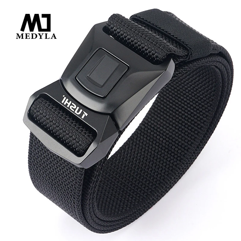 MEDYLA Hard Metal Simple Convenient Tactical Belt Soft Genuine Nylon Military Belt Tough Non-Slip Men's Hunting Fishing Belt
MEDYLA Hard Metal Simple Convenient Tactical Belt Soft Genuine Nylon Military Belt Tough Non-Slip Men's Hunting Fishing Belt