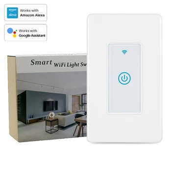 WIFI Touch Electrical Light Wall Switch White US 120*80mm Needs Neutral Wire Smart Home Phone Control Alexa Google Home
WIFI Touch Electrical Light Wall Switch White US 120*80mm Needs Neutral Wire Smart Home Phone Control Alexa Google Home