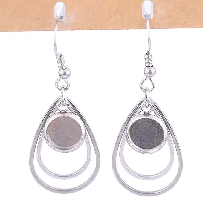 20pcs Fashion Stainless Steel Teardrop Earrings Bases Settings Earring Blank DIY Earring Kits Bezel Earring Tray
20pcs Fashion Stainless Steel Teardrop Earrings Bases Settings Earring Blank DIY Earring Kits Bezel Earring Tray