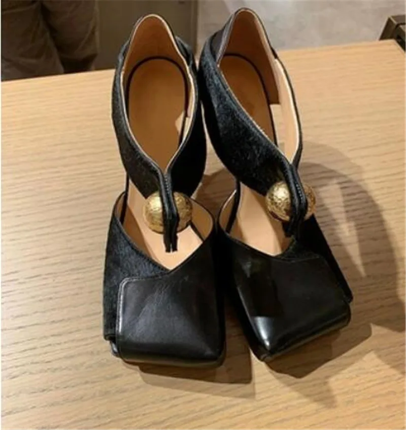 XS Sandals Women Brand Sandal Heels Horse Hair Sandalias Mujer Square Toe Pumps Fashion Sandalia Feminina New Shoes Women XS Sandals Women Brand Sandal Heels Horse Hair Sandalias Mujer Square Toe Pumps Fashion Sandalia Feminina New Shoes Women