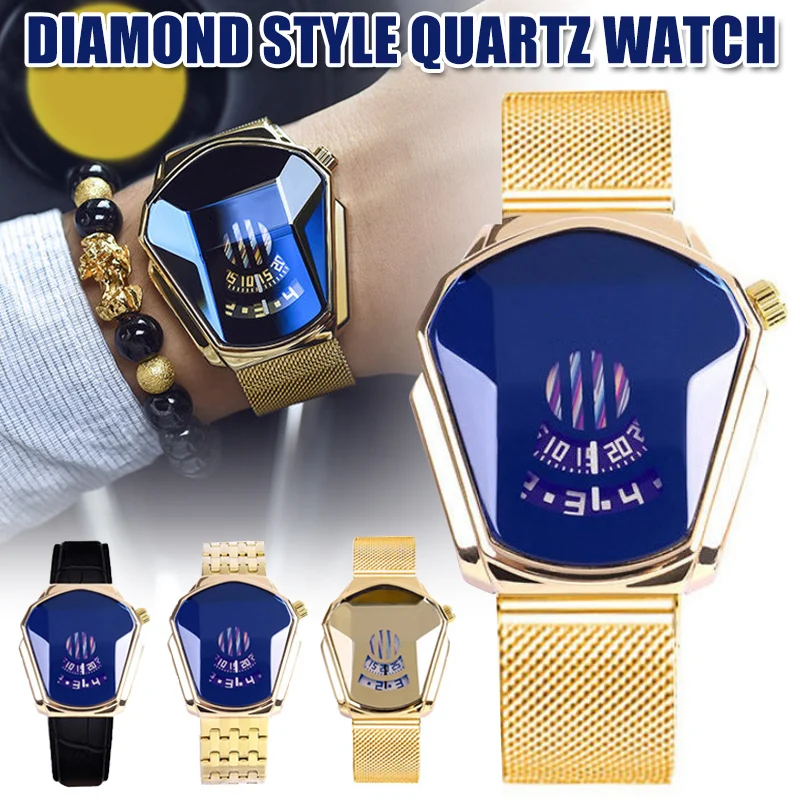 Diamond Style Quartz Watch Waterproof Fashion Steel Band Quartz Watch for Men Women A66 Diamond Style Quartz Watch Waterproof Fashion Steel Band Quartz Watch for Men Women A66