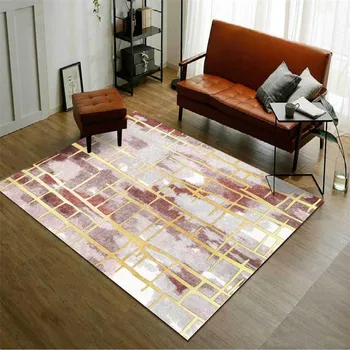 Fashion Luxury Coral Red Gold Line Carpet Room Abstract Geometric Pattern Area Rug For Bedroom Anti-slip Carpet Bathroom Kitchen
Fashion Luxury Coral Red Gold Line Carpet Room Abstract Geometric Pattern Area Rug For Bedroom Anti-slip Carpet Bathroom Kitchen