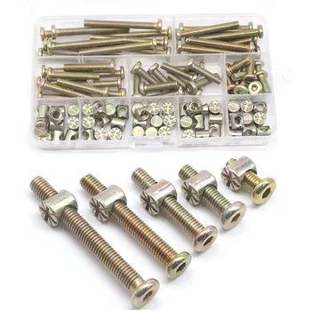 Baby Bed Screws Bolts Kit,M6 Hex Drive Socket Cap Bolts Barrel Nuts Assortment Kit,for Crib Cot Chairs,100Pcs
Baby Bed Screws Bolts Kit,M6 Hex Drive Socket Cap Bolts Barrel Nuts Assortment Kit,for Crib Cot Chairs,100Pcs
