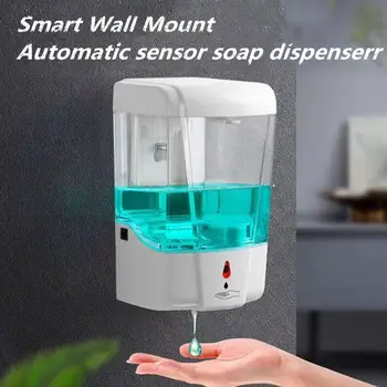 700ml Automatic Soap Dispenser Touchless Sensor Hand Sanitizer Shampoo Detergent Dispenser Wall Mounted For Bathroom Kitchen
700ml Automatic Soap Dispenser Touchless Sensor Hand Sanitizer Shampoo Detergent Dispenser Wall Mounted For Bathroom Kitchen