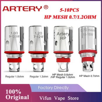 5pcs/10pcs Original Artery PAL II Coil HP Mesh 0.7ohm / HP Mesh 1.2ohm Vaporizer for Artery PAL 2 Kit Electronic Cigatette Vapor
5pcs/10pcs Original Artery PAL II Coil HP Mesh 0.7ohm / HP Mesh 1.2ohm Vaporizer for Artery PAL 2 Kit Electronic Cigatette Vapor