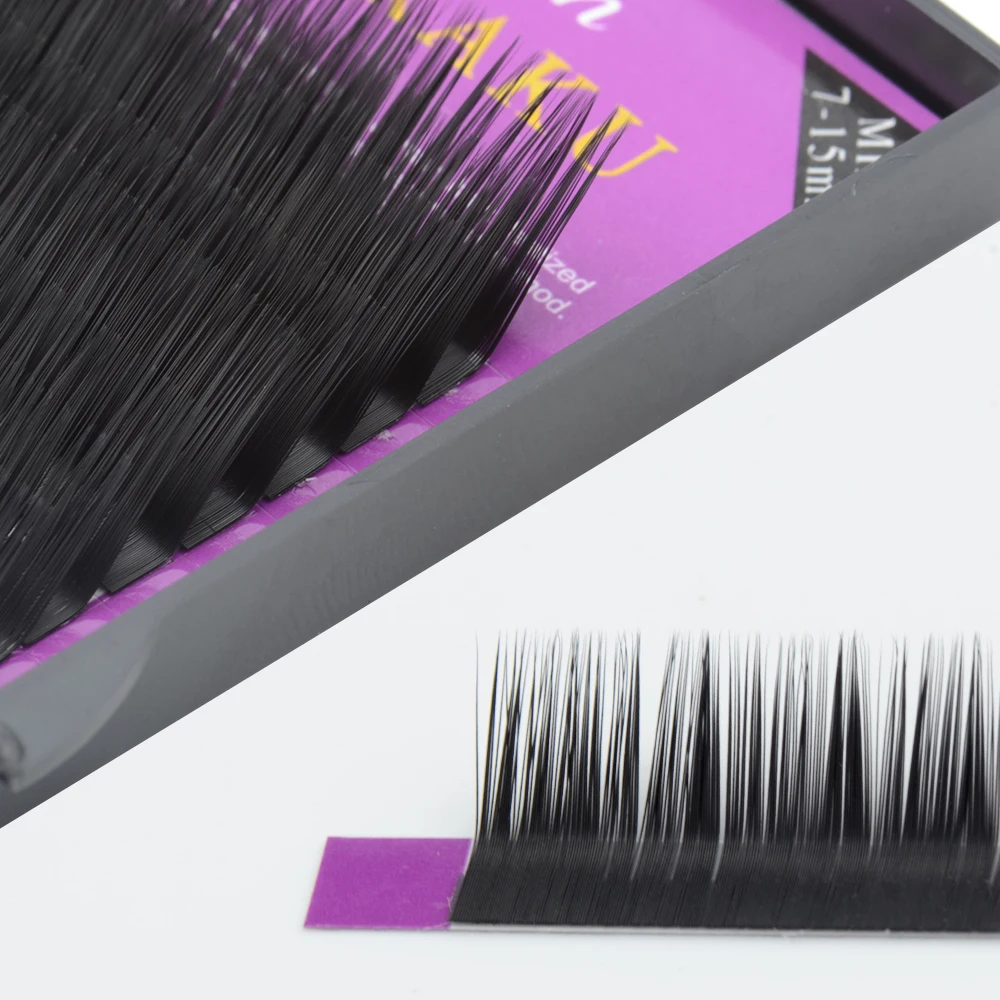 NAGARAKU Mink Eyelashes Makeup Maquiagem L curl 7~15mm Mix 20 rows/case Mink Eyelash Extension L curl Magnetic Eyelashes Cilios