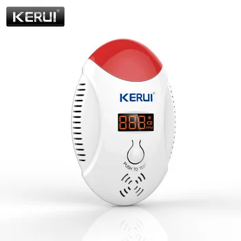KERUI LED digital display Wireless CO Gas Sensor Leak Detector Alarm Sound Warning can Work With GSM PSTN Security Alarm 
KERUI LED digital display Wireless CO Gas Sensor Leak Detector Alarm Sound Warning can Work With GSM PSTN Security Alarm