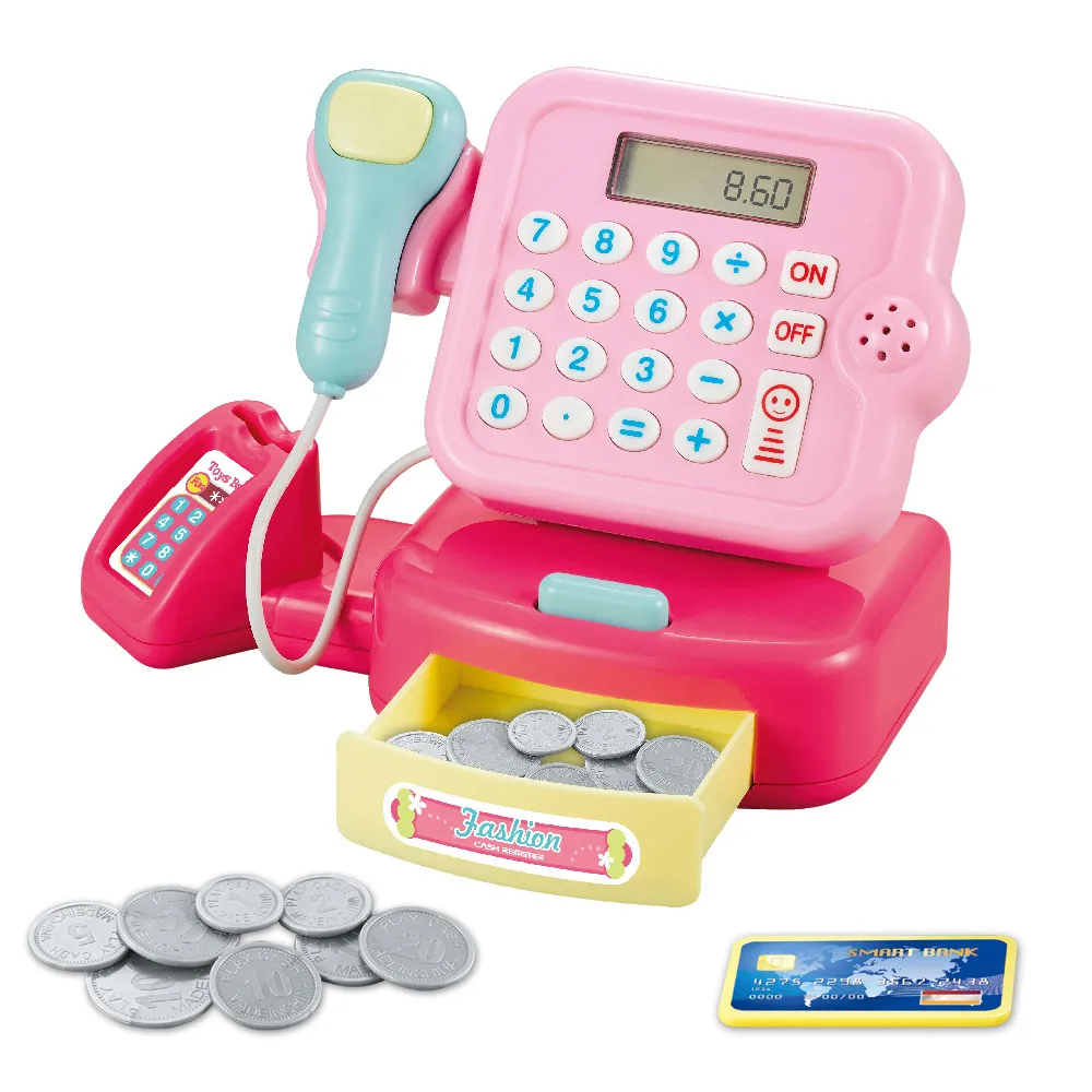 New Kids Puzzle Cashier Toys With Lights Simulated Miniature POSS Machine Calculation Coin Play Games Girls Toys For Children
New Kids Puzzle Cashier Toys With Lights Simulated Miniature POSS Machine Calculation Coin Play Games Girls Toys For Children