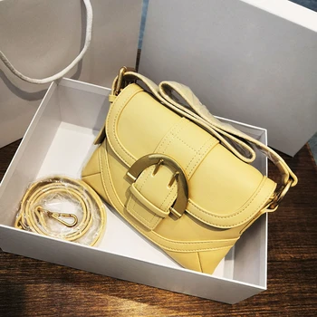 Burminsa Korean Style Wide Strap Soft Shoulder Bags For Women High Quality PU Leather Ladies Messenger Bags 2020 Beige Yellow
Burminsa Korean Style Wide Strap Soft Shoulder Bags For Women High Quality PU Leather Ladies Messenger Bags 2020 Beige Yellow