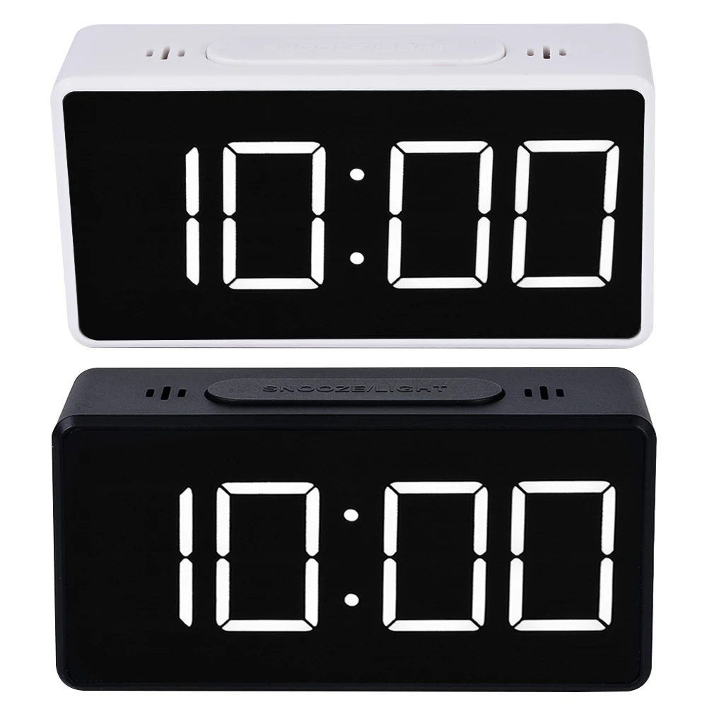 Mirror Alarm Clock LED Digital Display Electronic Time Temperature Calendar Table Alarm Clock USB Charging Student Desk Clocks
Mirror Alarm Clock LED Digital Display Electronic Time Temperature Calendar Table Alarm Clock USB Charging Student Desk Clocks