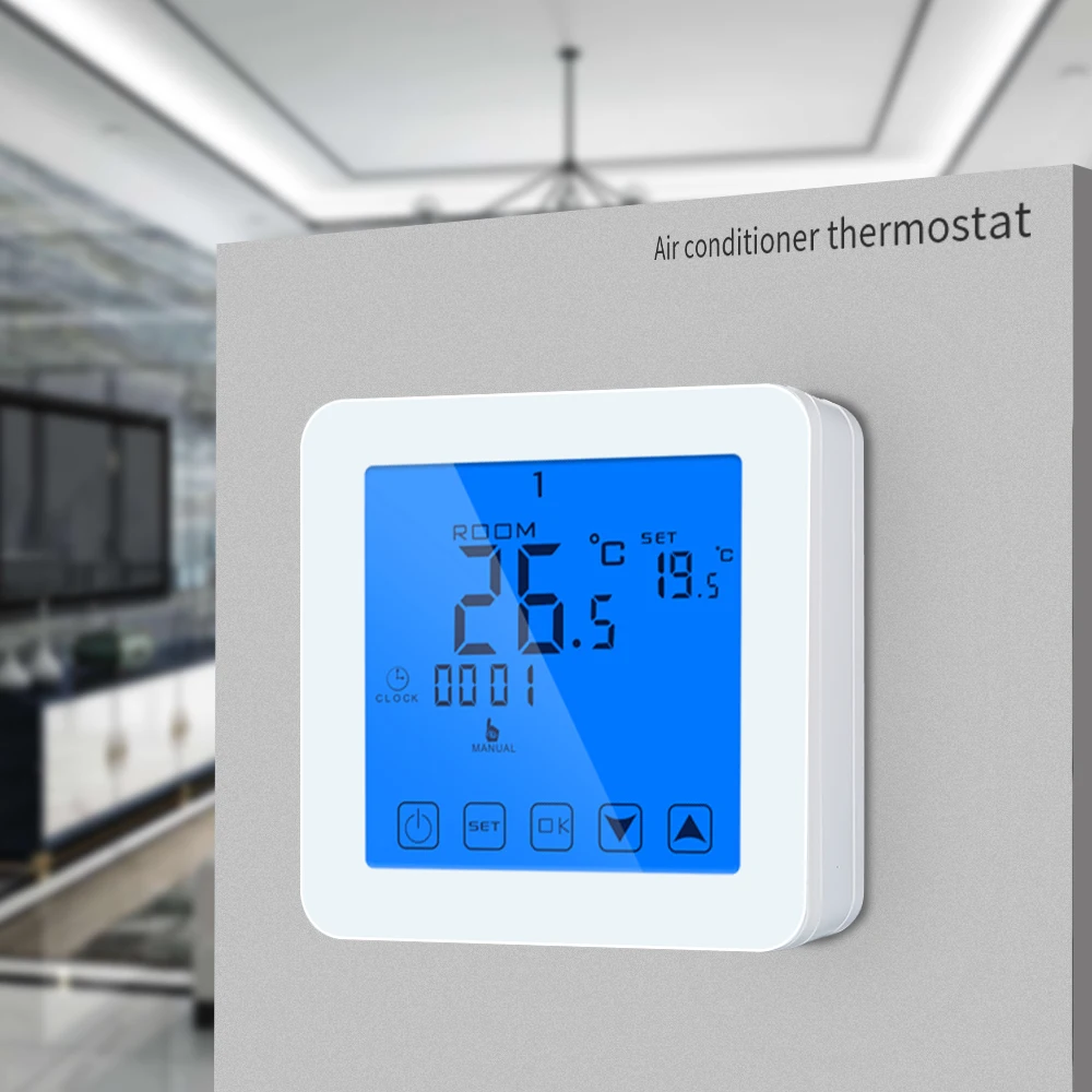 Touch Screen Digital Thermostat Programmable for Gas Boiler Heating Temperature Controller Regulater Battery Power Thermostat
Touch Screen Digital Thermostat Programmable for Gas Boiler Heating Temperature Controller Regulater Battery Power Thermostat