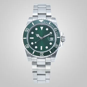 2020 watch 40 mm Green sterile luminous dial sapphire crystal ceramic bezel date Automatic movement men's watch 
2020 watch 40 mm Green sterile luminous dial sapphire crystal ceramic bezel date Automatic movement men's watch