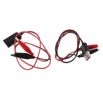 Alligator Test Clips Clamp to USB Male Female Connector Power Supply Adapter Cable Wire 50cm Tester Detector Voltmeter Ammeter
Alligator Test Clips Clamp to USB Male Female Connector Power Supply Adapter Cable Wire 50cm Tester Detector Voltmeter Ammeter