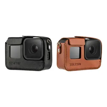 For GoPro 8 Leather Bag Protective Border Case+Black Adjustable Lanyard Belt
For GoPro 8 Leather Bag Protective Border Case+Black Adjustable Lanyard Belt