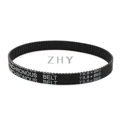 T2.5x265 106-Tooth 10mm Width Black Synchronous Timing Belt 10.4" for 3D Printer
T2.5x265 106-Tooth 10mm Width Black Synchronous Timing Belt 10.4" for 3D Printer