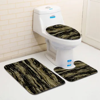 Marble Textured Carpets Toilet 3-Piece Floor Mat Bathroom Non-Slip Absorbent Rugs Toilet Bathroom Sponge Foot Pads 
Marble Textured Carpets Toilet 3-Piece Floor Mat Bathroom Non-Slip Absorbent Rugs Toilet Bathroom Sponge Foot Pads