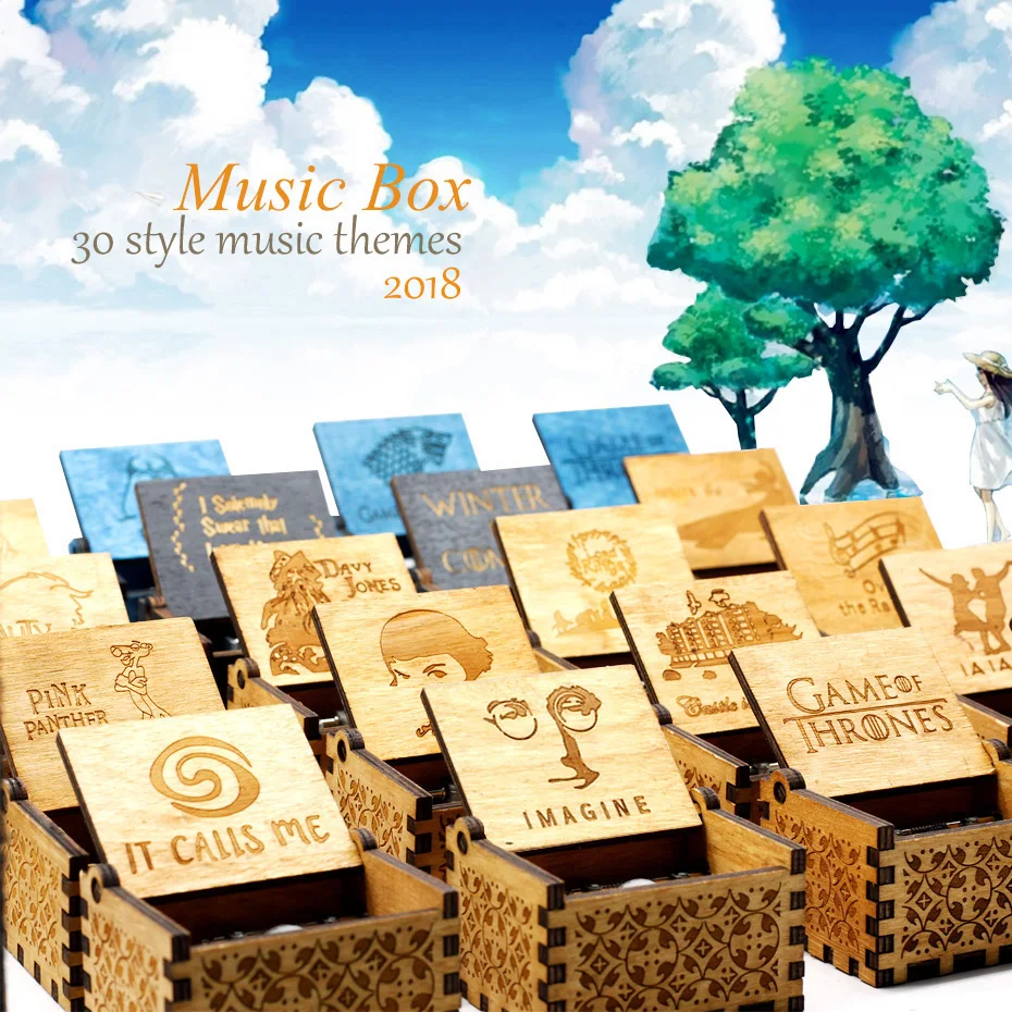 Hand-operated Wood Game of Right Music Box Digimon Dragon Ball Star Wars Music Box Girlfriend Birthday Gifts Christmas Gifts
Hand-operated Wood Game of Right Music Box Digimon Dragon Ball Star Wars Music Box Girlfriend Birthday Gifts Christmas Gifts
