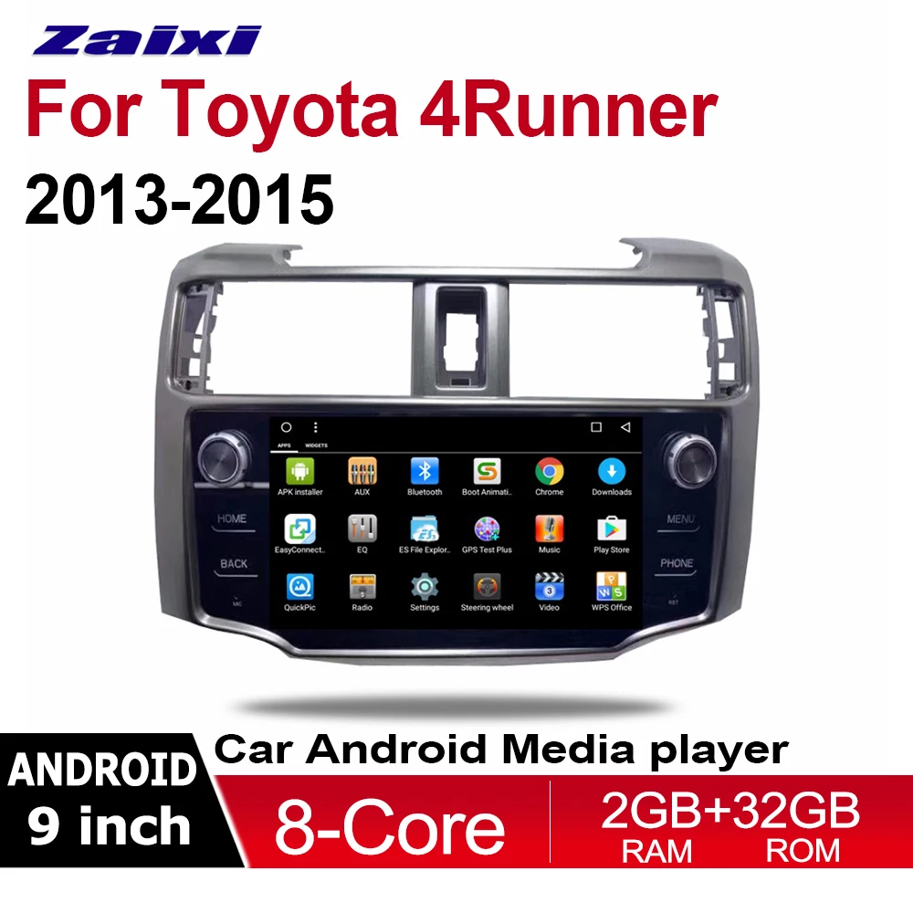 ZaiXi 9 "Android 8 1 Octa Core автомобильное радио для Toyota 4runner 2013 ~ 2015 мультимедийный плеер