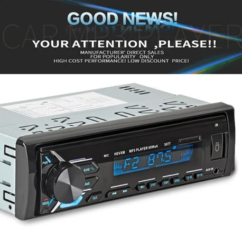Vehicle Bluetooth Detachable Panel Universal Car MP3 Player Colorful Display Auto Stereo Audio Player Handsfree FM Aux
Vehicle Bluetooth Detachable Panel Universal Car MP3 Player Colorful Display Auto Stereo Audio Player Handsfree FM Aux