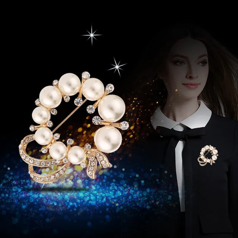 Qiongfu 2020 New Style for Autumn and Winter Diamond Brooch Wholesale High-End Pearl Brooch All-match Clothing Pin Accessories
Qiongfu 2020 New Style for Autumn and Winter Diamond Brooch Wholesale High-End Pearl Brooch All-match Clothing Pin Accessories