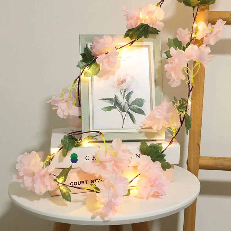 2M 20LEDs Hydrangea Vine LED String Lights Battery Operated Christmas Home Wedding Decoration Valentine's Day Fairy Lights
2M 20LEDs Hydrangea Vine LED String Lights Battery Operated Christmas Home Wedding Decoration Valentine's Day Fairy Lights