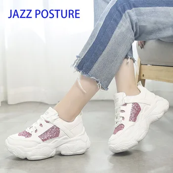2020 New Chunky Sequin Sneakers Women Mesh Breathable Running Shoes Woman Thick Sole Dad Shoes Zapatillas Mujer Deportiva z258
2020 New Chunky Sequin Sneakers Women Mesh Breathable Running Shoes Woman Thick Sole Dad Shoes Zapatillas Mujer Deportiva z258