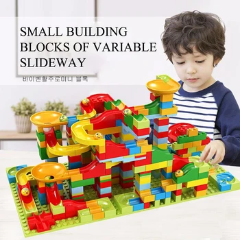 128-330Pcs Blocks Marble Race Run Maze Ball Track Building Blocks Plastic Funnel Slide Assemble Bricks Constructor Children Toys
128-330Pcs Blocks Marble Race Run Maze Ball Track Building Blocks Plastic Funnel Slide Assemble Bricks Constructor Children Toys