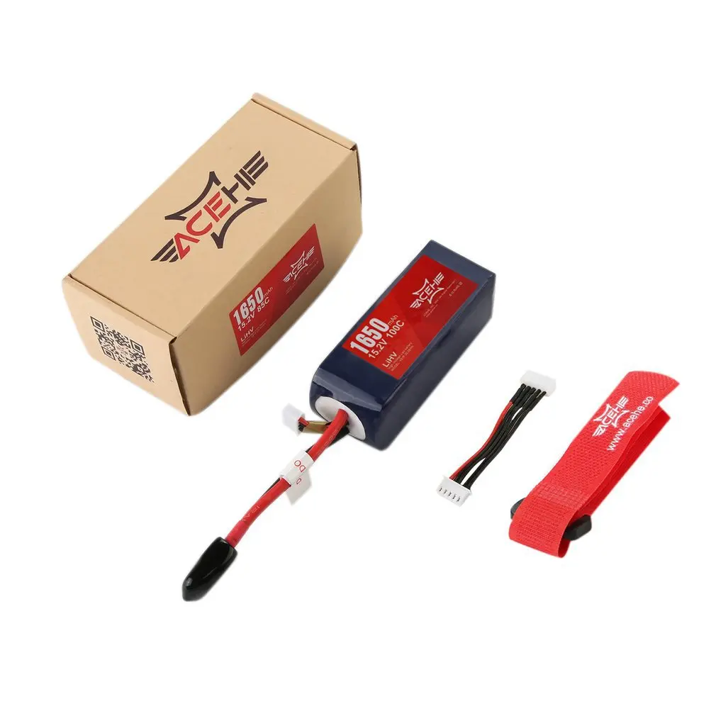Large Capacity Durable Lithium Polymer Battery Portable ACEHE 14.8V 1650mAh 95C XT60 High Discharge Lipo Battery For HV Series
Large Capacity Durable Lithium Polymer Battery Portable ACEHE 14.8V 1650mAh 95C XT60 High Discharge Lipo Battery For HV Series