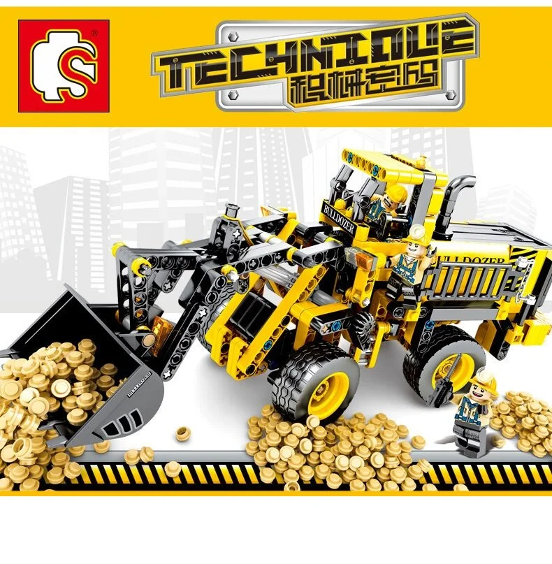 688Pcs /Set Sale Hot Technics Bulldozer Pull Back Big Models Figures Building Block Brick Collection Toys Gifts Kid 701701
688Pcs /Set Sale Hot Technics Bulldozer Pull Back Big Models Figures Building Block Brick Collection Toys Gifts Kid 701701