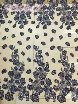 African Net Sequins Embroidered Lace Tissu French Tulle Lace Wedding Nigeria Fabric Dress DIY Accessories 
African Net Sequins Embroidered Lace Tissu French Tulle Lace Wedding Nigeria Fabric Dress DIY Accessories