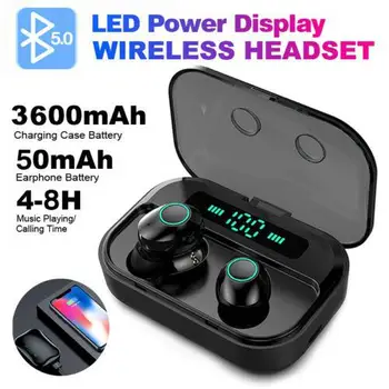 Digital Display TWS Earphones Mini Stereo Earphones Bluetooth5.0 with 3600mAh Charging Case for Mobile Power Bank
Digital Display TWS Earphones Mini Stereo Earphones Bluetooth5.0 with 3600mAh Charging Case for Mobile Power Bank