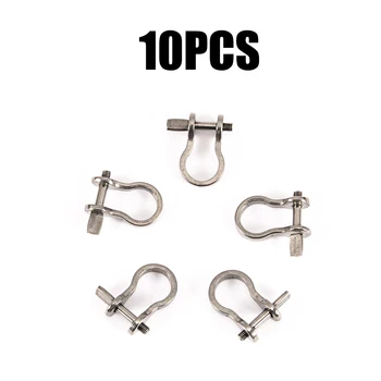 10Pcs/Set Stainless Steel Trolling Sea Fishing Shackles U Shape Rigging Hooks Fishing Connector Buckles
10Pcs/Set Stainless Steel Trolling Sea Fishing Shackles U Shape Rigging Hooks Fishing Connector Buckles