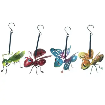 4 pcs Garden Decorations Hanging Iron Small Insect Shape Adornment Art Crafts Wall Sculpture for Patio Porch Tree
4 pcs Garden Decorations Hanging Iron Small Insect Shape Adornment Art Crafts Wall Sculpture for Patio Porch Tree