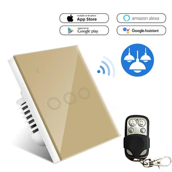Wifi Smart Light Switch Voice Control Timing Ewelink App Control Wireless Wall Switch Work With Google Home 3 GANG EU/UK Type
Wifi Smart Light Switch Voice Control Timing Ewelink App Control Wireless Wall Switch Work With Google Home 3 GANG EU/UK Type
