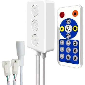 SP601E Dual Signal Output Bluetooth LED Music Controller for Led Pixel Strip WS2812B UCS1903 TM1804, IOS Android App
SP601E Dual Signal Output Bluetooth LED Music Controller for Led Pixel Strip WS2812B UCS1903 TM1804, IOS Android App