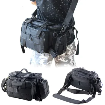 Large Capacity Fishing Bag Tackle Camping Wear Resistant Lightweight Adjustable Strap Single Shoulder Waterproof Crossbody Nylon 
Large Capacity Fishing Bag Tackle Camping Wear Resistant Lightweight Adjustable Strap Single Shoulder Waterproof Crossbody Nylon